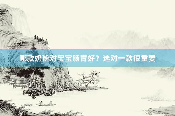 哪款奶粉对宝宝肠胃好？选对一款很重要