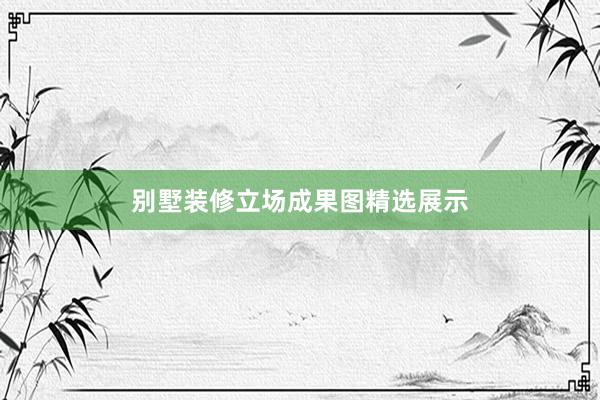别墅装修立场成果图精选展示