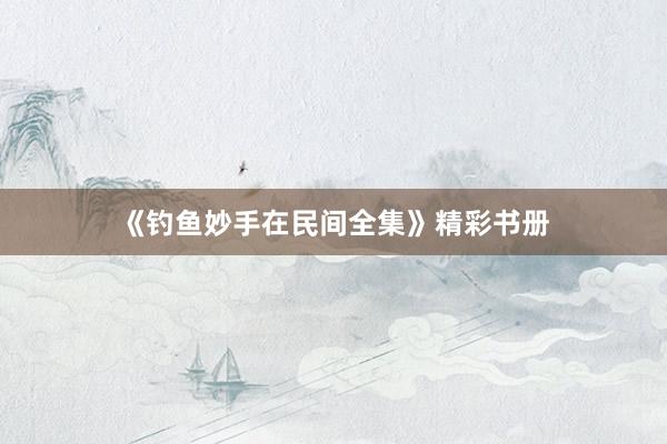 《钓鱼妙手在民间全集》精彩书册